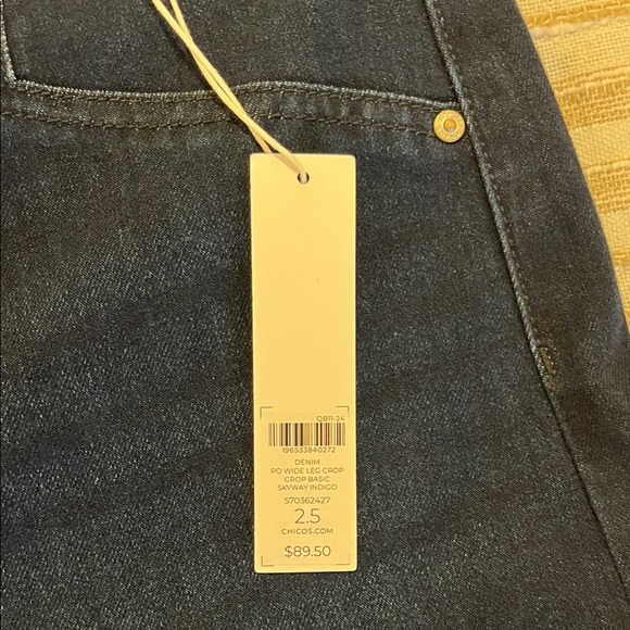 Chico's Black Wide-Leg Jeans - Picture 3 of 4